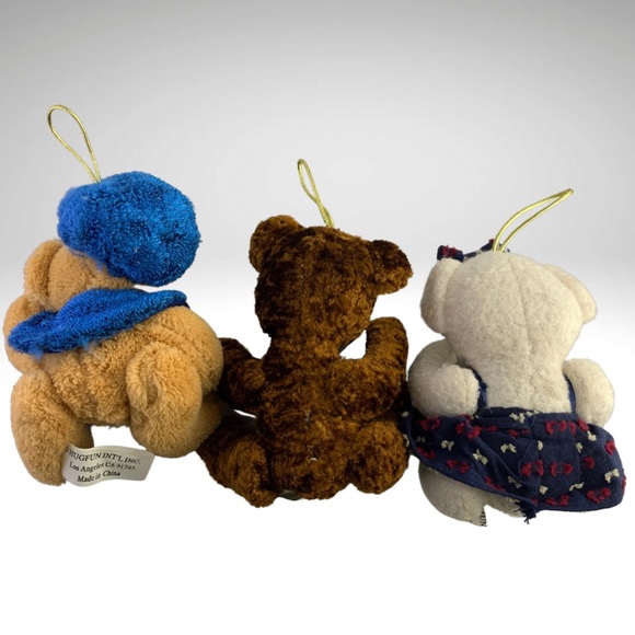 Hugfun Plush Stuffed Animal Ornaments Christmas Lot of 9 Bears Penguin Santa 6” - Picture 8 of 11